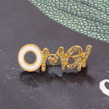  Trendy Stylish OMG Letter Hijab Pin 